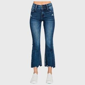 NEW PETRA153 parker high rise crop jeans in vintage dark